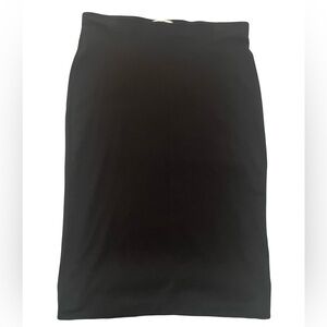H&M Classic Black Pencil Skirt Stretch Size M